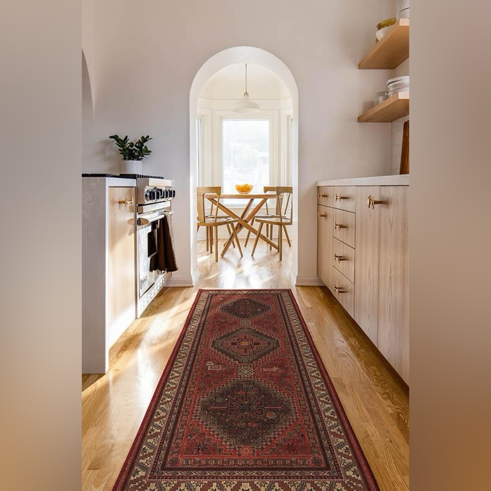 Classic Red Runner Rug - Traditional Hallway Accent